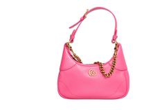 GUCCI APHRODITE SMALL SHOULDER BAG LEATHER PINK