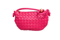 BOTTEGA POUCH TURN SMALL INTRECCIATO PINK