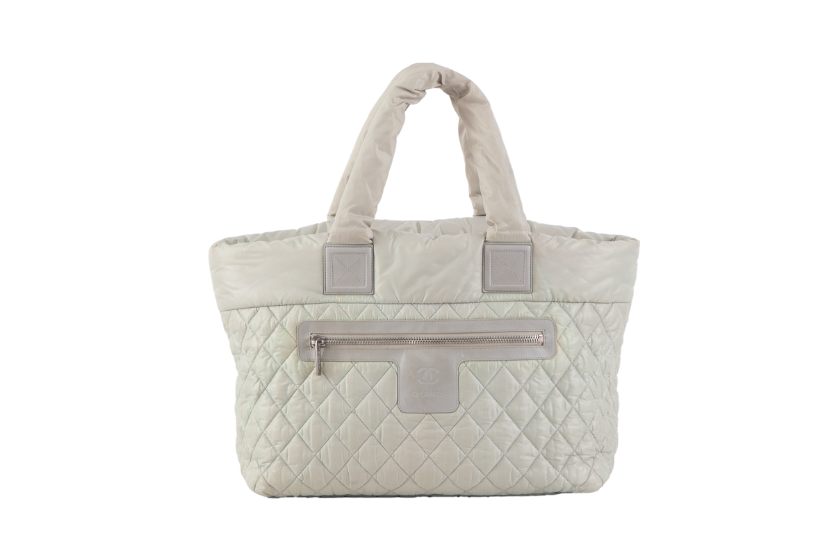CHANEL COCOON PUFFER TOTE ICE GREY