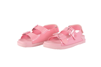CHANEL SLIDE VELCRO DAD KNIT FABRIC PINK