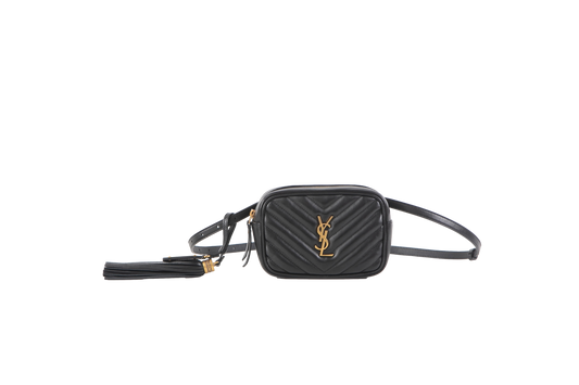 DESAPEGO ISABELLA FIORENTINO YSL CAMERA BAG CHEVRON BLACK