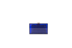 DESAPEGO ISABELLA FIORENTINO CHARLOTTE OLYMPIA CLUTCH ACRYLIC ROYAL BLUE