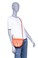 CHLOÉ DARRYL SMALL GRAINED LEATHER ORANGE