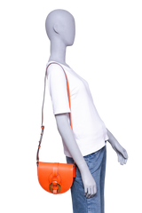 CHLOÉ DARRYL SMALL GRAINED LEATHER ORANGE