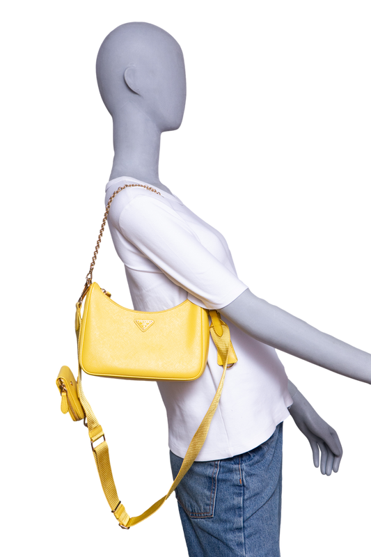 PRADA RE-EDITION 2005 SAFFIANO YELLOW