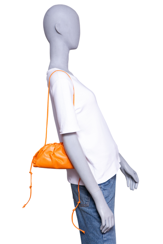BOTTEGA MINI POUCH CALFSKIN ORANGE