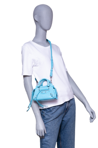 BALENCIAGA NEO CLASSIC NANO CROCO EMBOSS