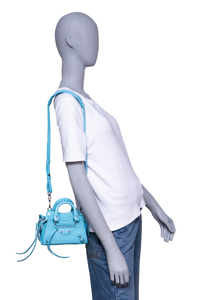 BALENCIAGA NEO CLASSIC NANO CROCO EMBOSS