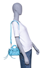 BALENCIAGA NEO CLASSIC NANO CROCO EMBOSS