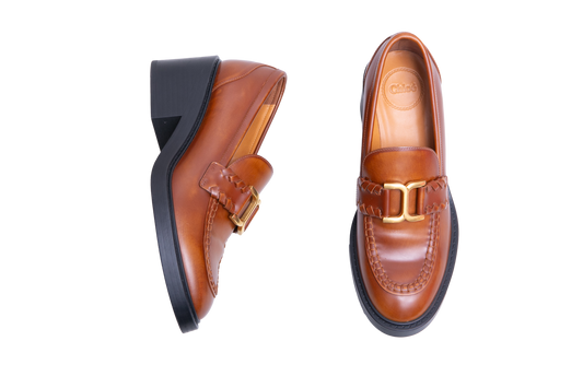 CHLOÉ LOAFER MARCIE COGNAC - 37 BR
