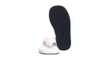 THE ROW GINZA LEATHER AND VELVET PLATFORM WHITE - 36 BR
