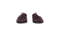 THE ROW MOCASSIM LEO SLIPPER SUEDE LACQUER BROWN - 36 BR