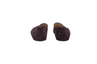 THE ROW MOCASSIM LEO SLIPPER SUEDE LACQUER BROWN - 36 BR
