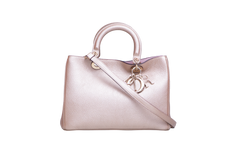 DIOR DIORISSIMO TOTE MEDIUM METALLIC ROSE