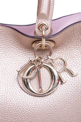 DIOR DIORISSIMO TOTE MEDIUM METALLIC ROSE