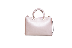 DIOR DIORISSIMO TOTE MEDIUM METALLIC ROSE