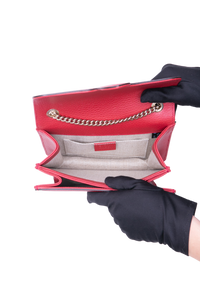 GUCCI INTERLOCKING G DOLLAR SMALL RED