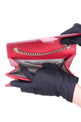 GUCCI INTERLOCKING G DOLLAR SMALL RED