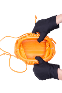 BOTTEGA MINI POUCH CALFSKIN ORANGE
