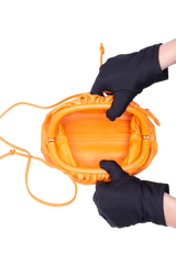 BOTTEGA MINI POUCH CALFSKIN ORANGE