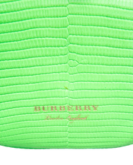 BURBERRY ALLIGATOR MINI FRAME LIZARD-EMBOSSED LIME GREEN