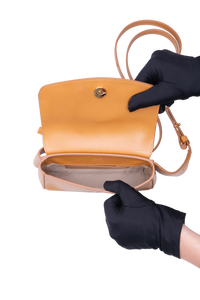 CHLOÉ C BELT BAG CALFSKIN SUEDE TAN