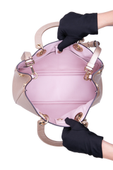 DIOR DIORISSIMO TOTE MEDIUM METALLIC ROSE