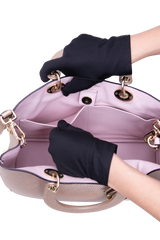 DIOR DIORISSIMO TOTE MEDIUM METALLIC ROSE