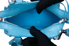 BALENCIAGA NEO CLASSIC NANO CROCO EMBOSS