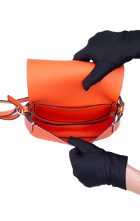 CHLOÉ DARRYL SMALL GRAINED LEATHER ORANGE