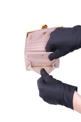 PRADA WALLET CAHIER TRIFOLD LEATHER CIPRIA