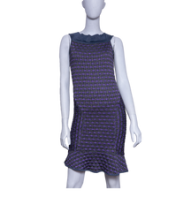 MISSONI DRESS LUREX KNIT OFF-THE-SHOULDER MULTICOLOR
