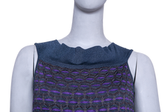 MISSONI DRESS LUREX KNIT OFF-THE-SHOULDER MULTICOLOR