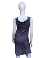 MISSONI DRESS LUREX KNIT OFF-THE-SHOULDER MULTICOLOR