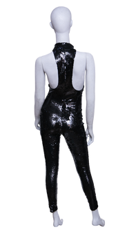 DESAPEGO JULIA FARIA YSL JUMPSUIT SEQUIN BLACK