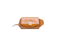 CHLOÉ C BELT BAG CALFSKIN SUEDE TAN