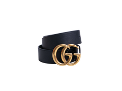 GUCCI BELT GG MARMONT LEATHER BLACK
