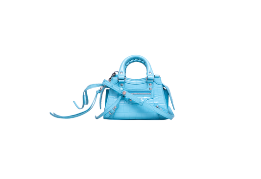 BALENCIAGA NEO CLASSIC NANO CROCO EMBOSS