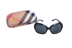 BURBERRY OVAL ACETATE BLACK