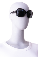 BURBERRY OVAL ACETATE BLACK