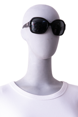 BURBERRY OVAL ACETATE BLACK