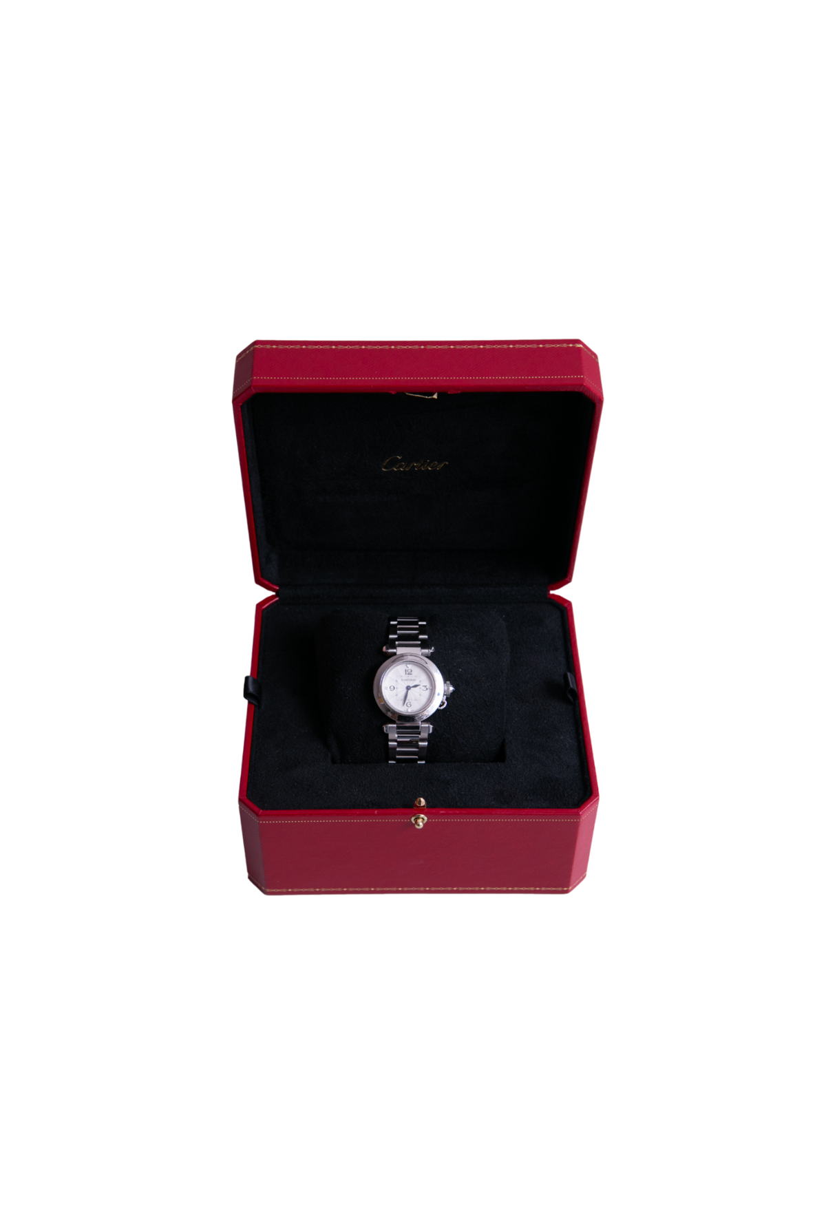 CARTIER PASHA DE CARTIER 30 MM SMALL QUARTZ AÇO