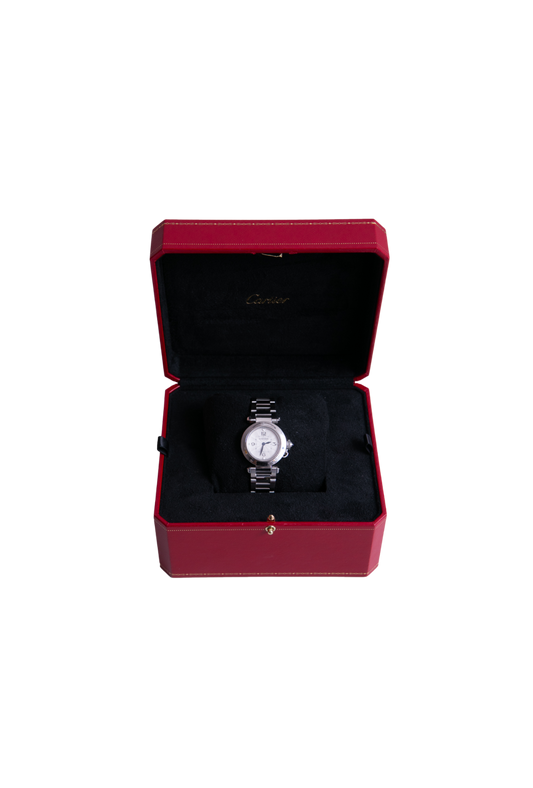 CARTIER PASHA DE CARTIER 30 MM SMALL QUARTZ AÇO