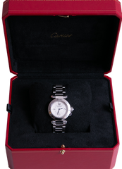 CARTIER PASHA DE CARTIER 30 MM SMALL QUARTZ AÇO