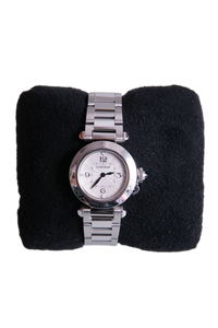 CARTIER PASHA DE CARTIER 30 MM SMALL QUARTZ AÇO