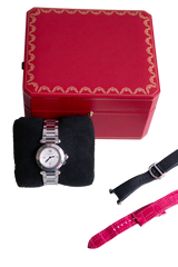 CARTIER PASHA DE CARTIER 30 MM SMALL QUARTZ AÇO