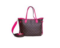 LV NEVERFULL BANDOULIÈRE INSIDE OUT MM PONDICHERY PINK