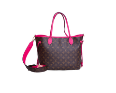 LV NEVERFULL BANDOULIÈRE INSIDE OUT MM PONDICHERY PINK