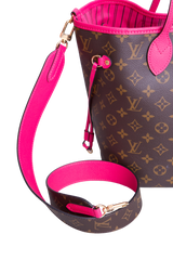 LV NEVERFULL BANDOULIÈRE INSIDE OUT MM PONDICHERY PINK