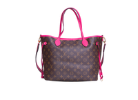LV NEVERFULL BANDOULIÈRE INSIDE OUT MM PONDICHERY PINK